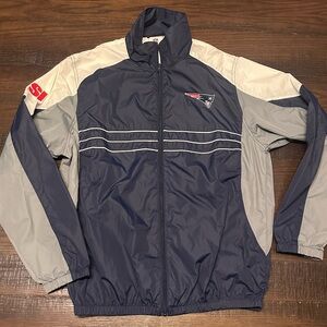 NFL Apparel Patriots Sports Illustrated Zip Up Windbreaker Jacket Size Large